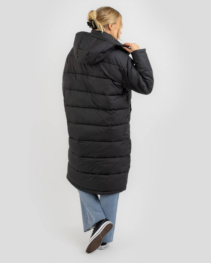 Roxy Step Out Longline Hooded Puffer Jacket for Womens