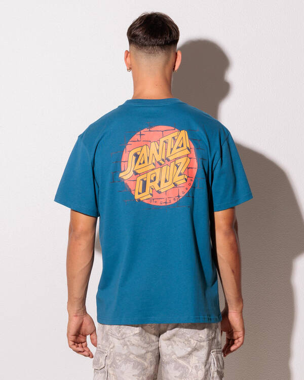 Santa Cruz Scrawl Brick Dot T-Shirt for Mens