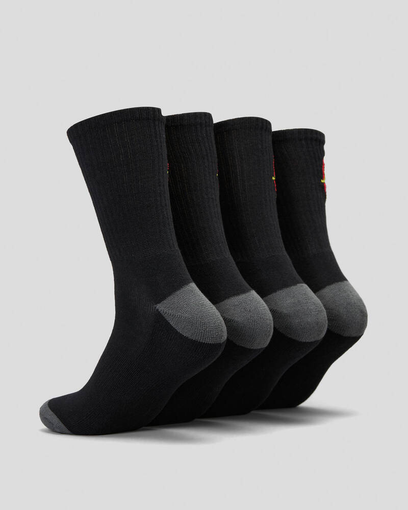 Santa Cruz Classic Dot Crew Socks 4 Pack for Mens