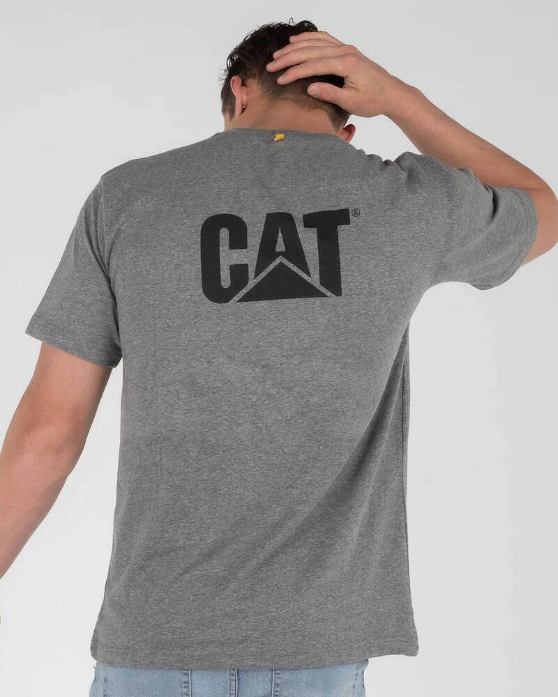 Cat Trademark Logo T-Shirt for Mens