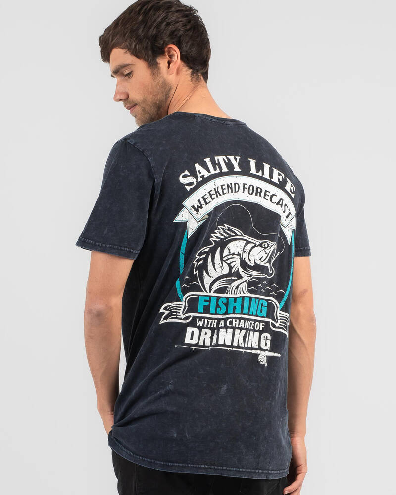 Salty Life Forecasted T-Shirt for Mens