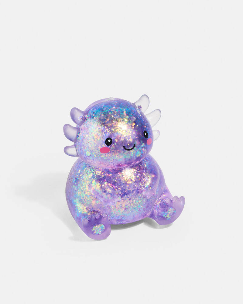 Smooshos Super Squeeze Glitter Axolotl Squishy Fidget Toy for Unisex