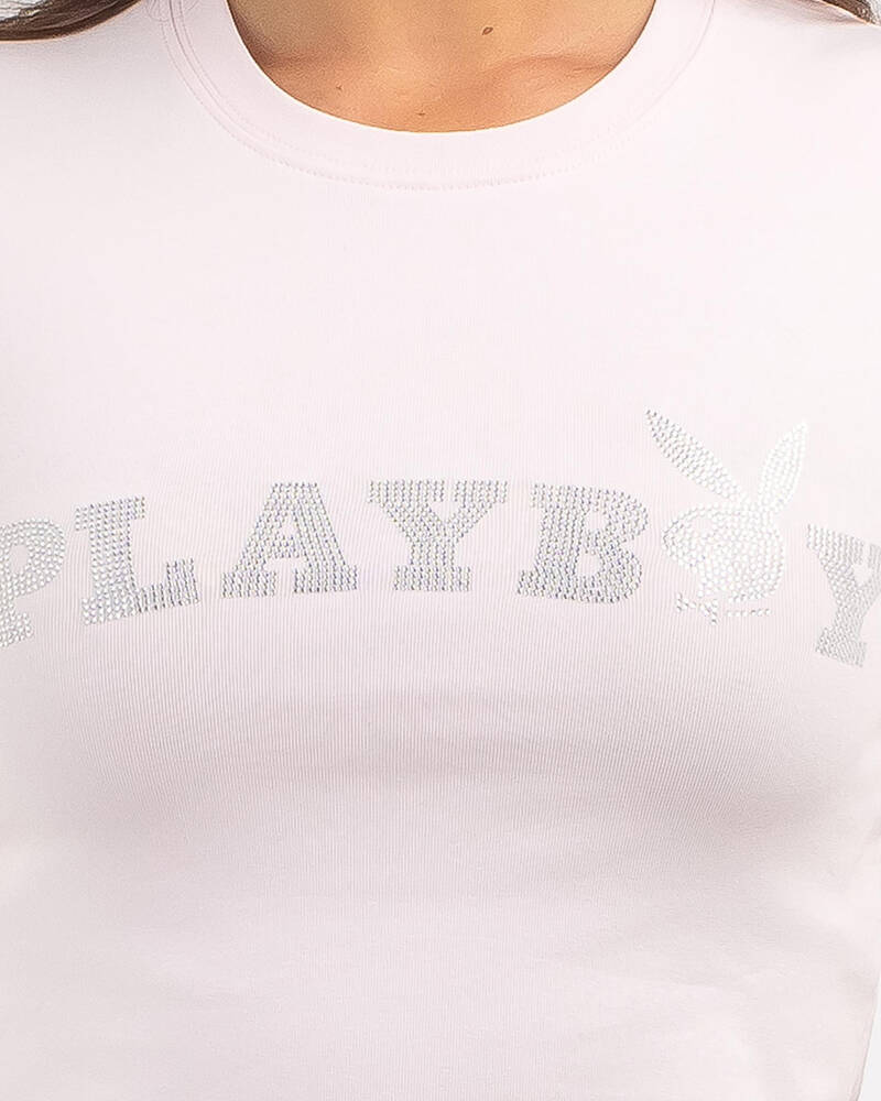 Playboy Bunny O Baby Tee for Womens