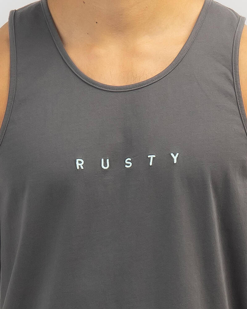 Rusty Short Cut Tank for Mens