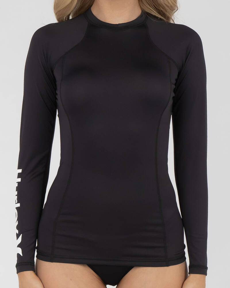 Hurley One & Only Long Sleeve Rash Vest for Womens