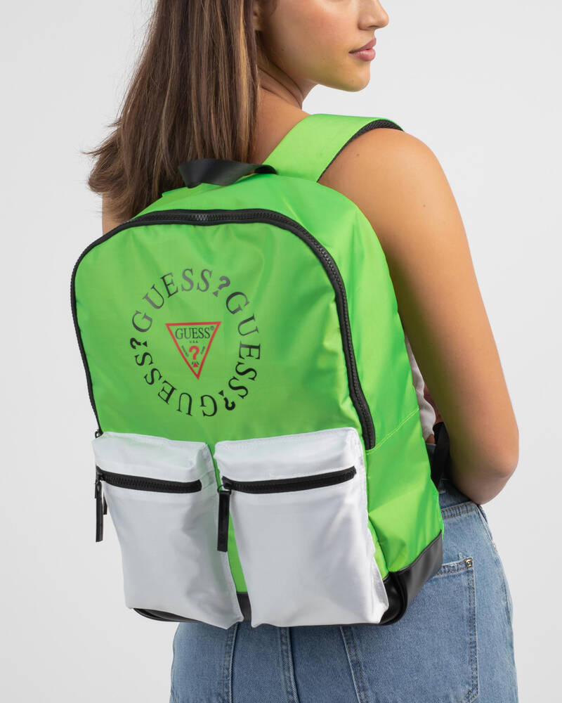 Shop GUESS Jeans Duo Backpack In Gecko Green Fast Shipping & Easy Returns City Beach Australia