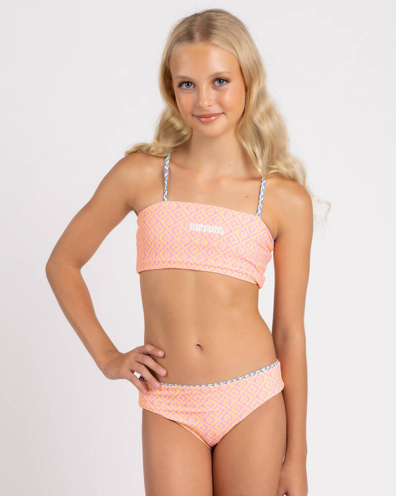 Rip Curl Girls' Island Bliss Reversible Bikini Set for Womens