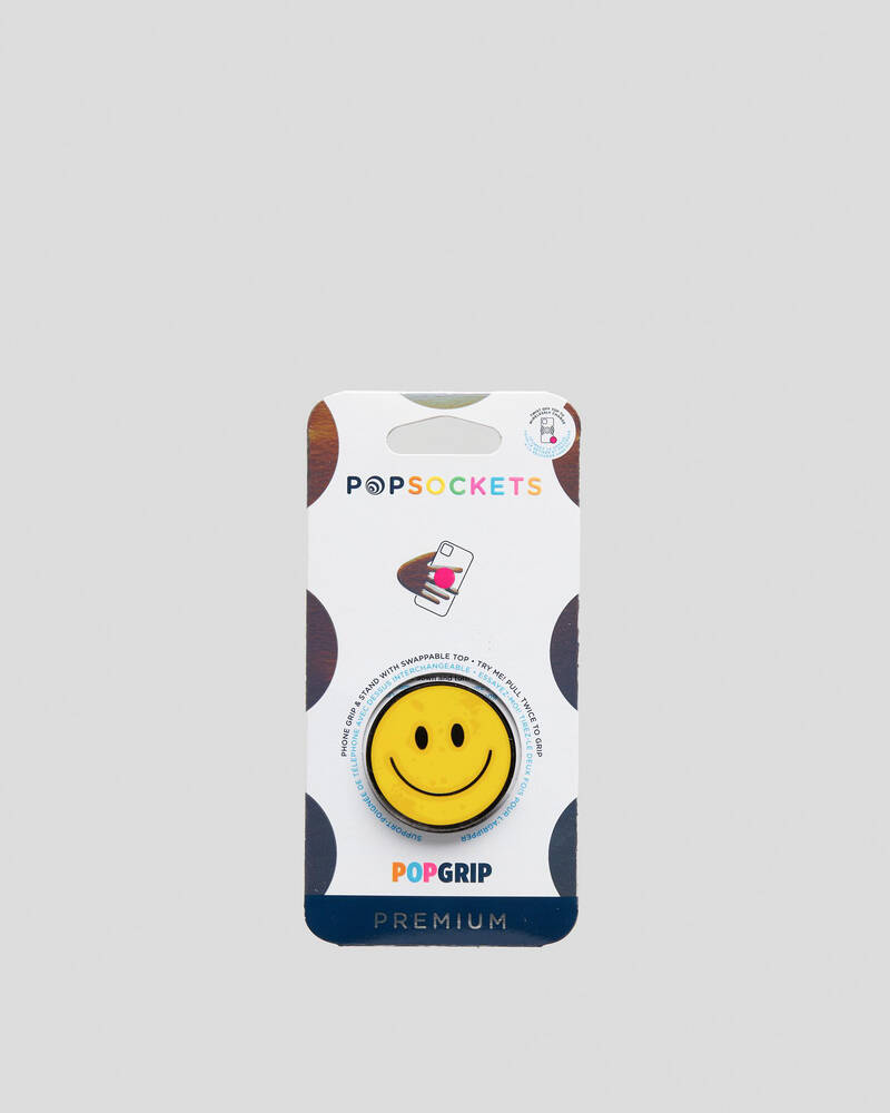 PopSockets Enamel be Happy PopGrip Premium for Unisex