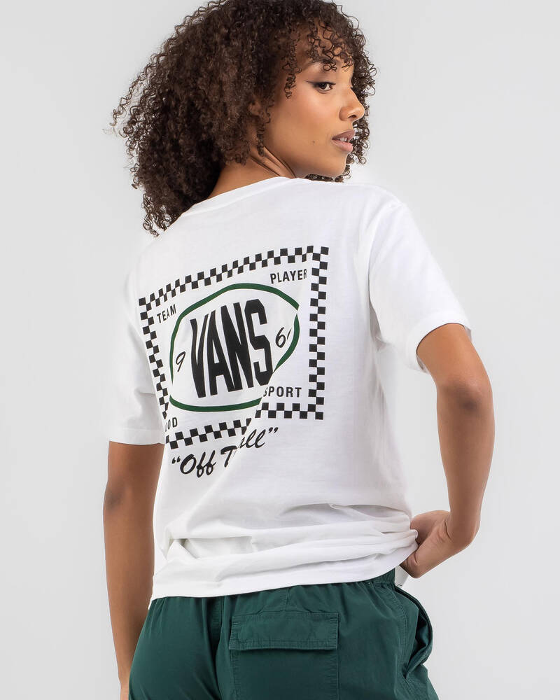 Vans Team Player Checkerboard T-Shirt for Womens
