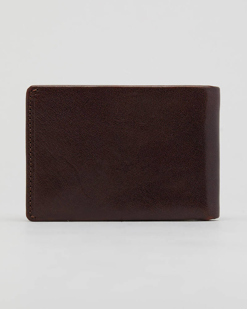 Rusty Busted Leather Wallet for Mens