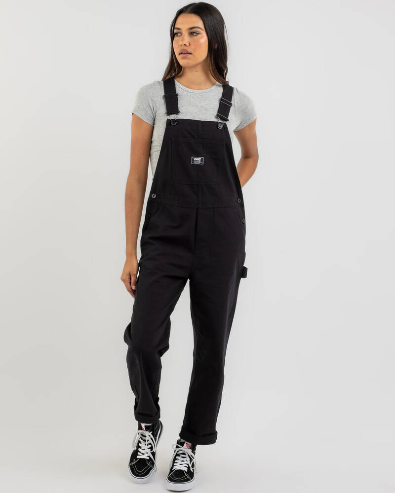 Shop Vans Ground Work Long Overalls In Black Fast Shipping & Easy