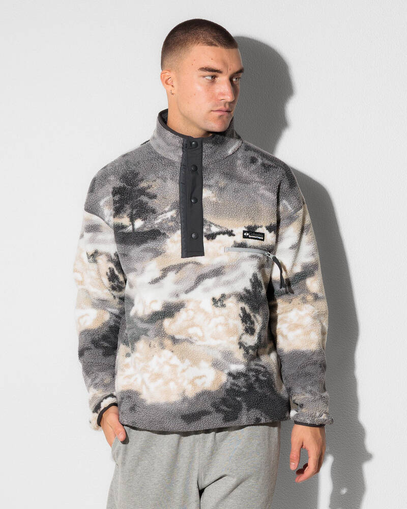 Columbia Helvetia II Printed Half Snap Fleece Sweatshirt for Mens
