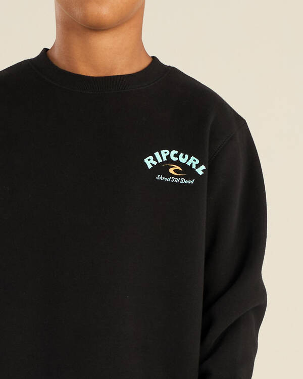 Rip Curl Boys' Shred Till Dead Crewneck Sweatshirt for Mens
