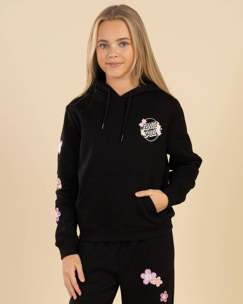 Santa Cruz Girls' Blooming Stack Dot Chest Hoodie for Womens