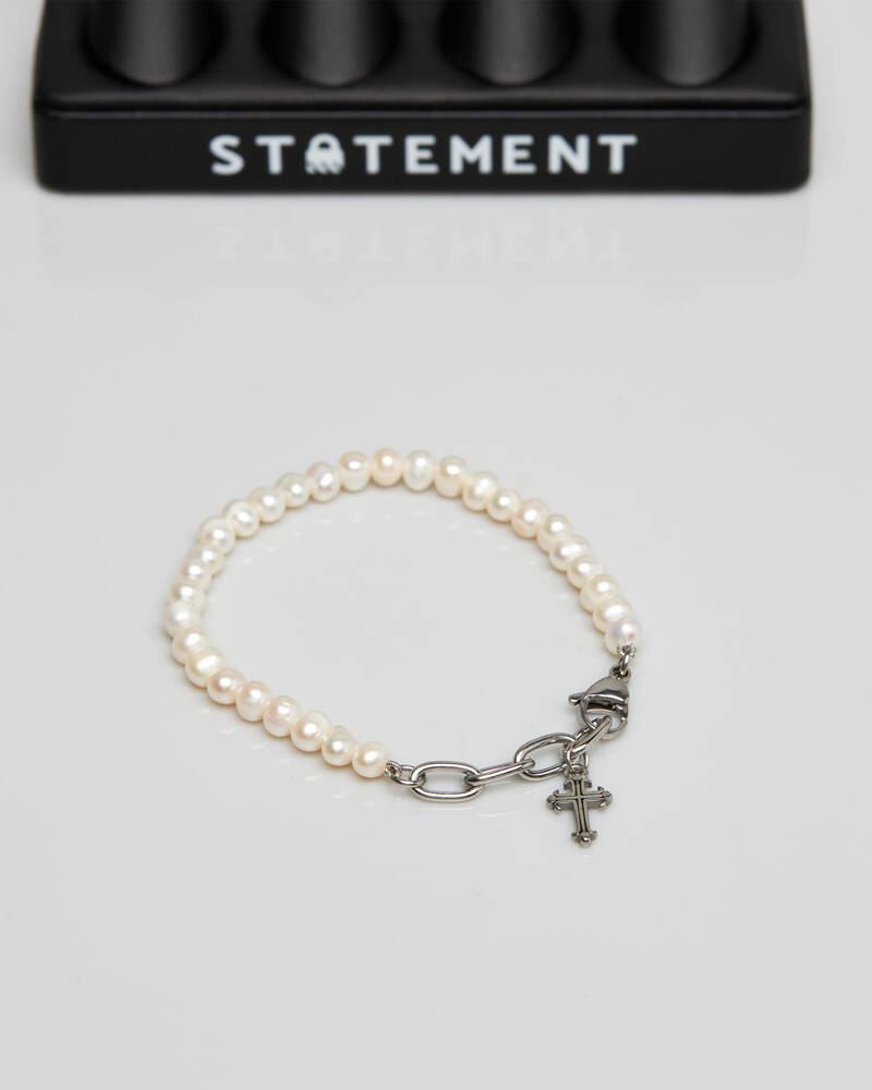 Statement Collective 5MM Pearl Bracelet for Mens