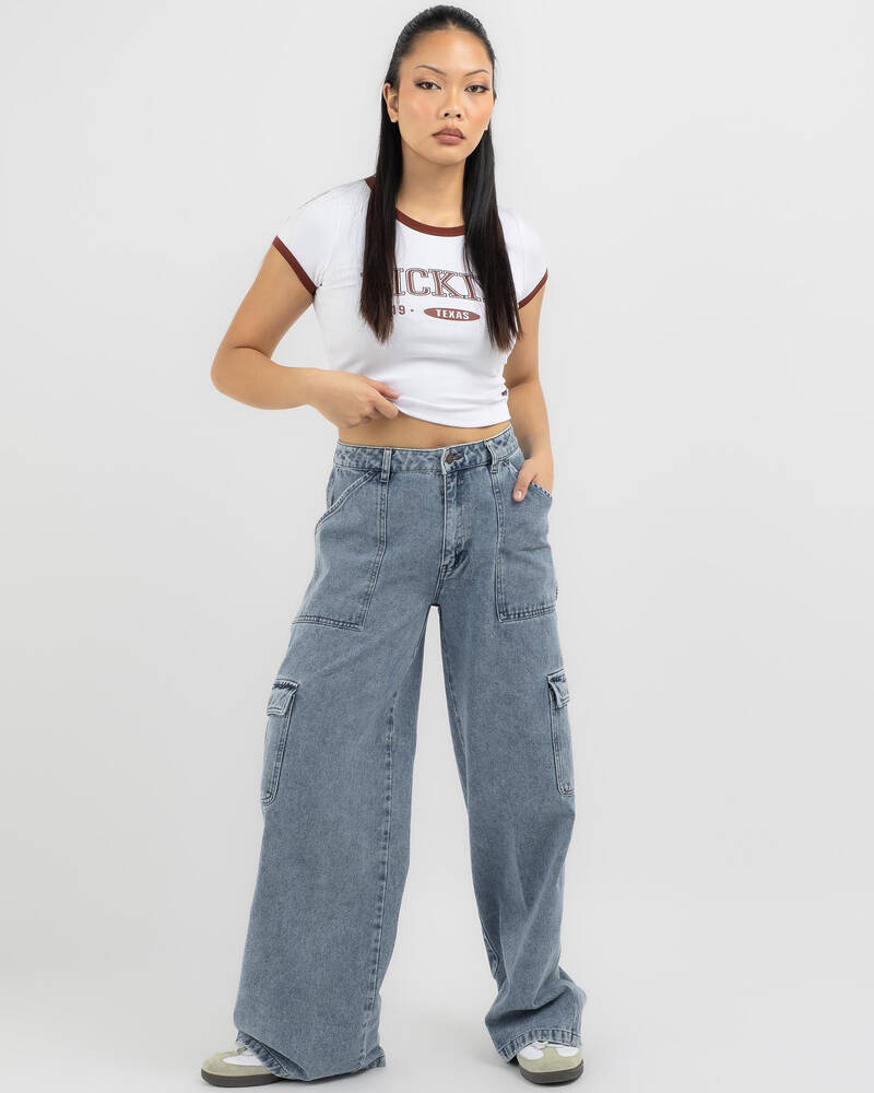 Dickies Voss Aged Denim Jeans for Womens
