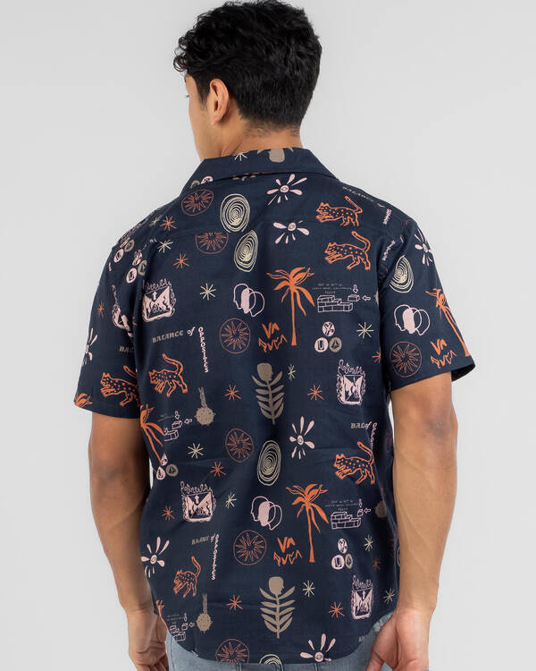 RVCA New Nates Short Sleeve Shirt for Mens
