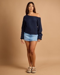 Ava And Ever Ophelia Off Shoulder Knit Jumper for Womens image number null
