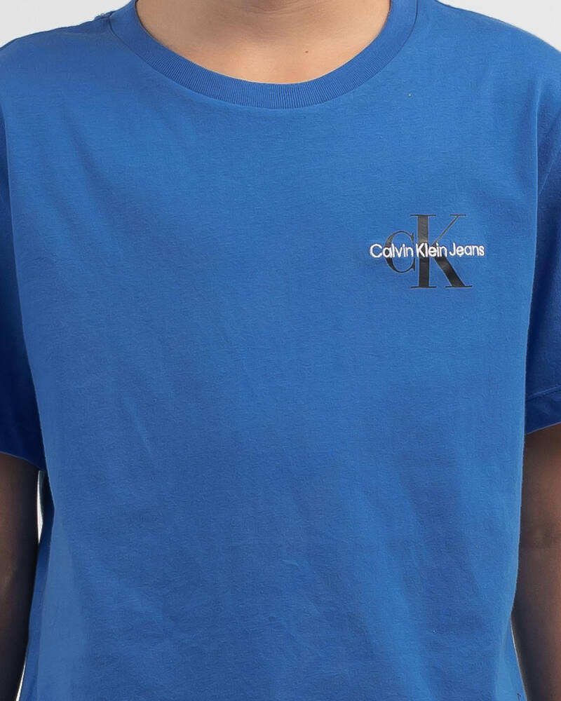 Calvin Klein Boys' Chest Monogram T-Shirt for Mens image number null