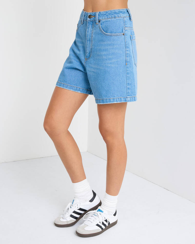 Rhythm Escape Denim Shorts for Womens