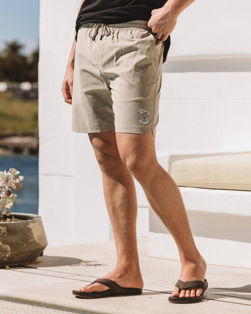The Mad Hueys Skull Anchor Volley Shorts for Mens