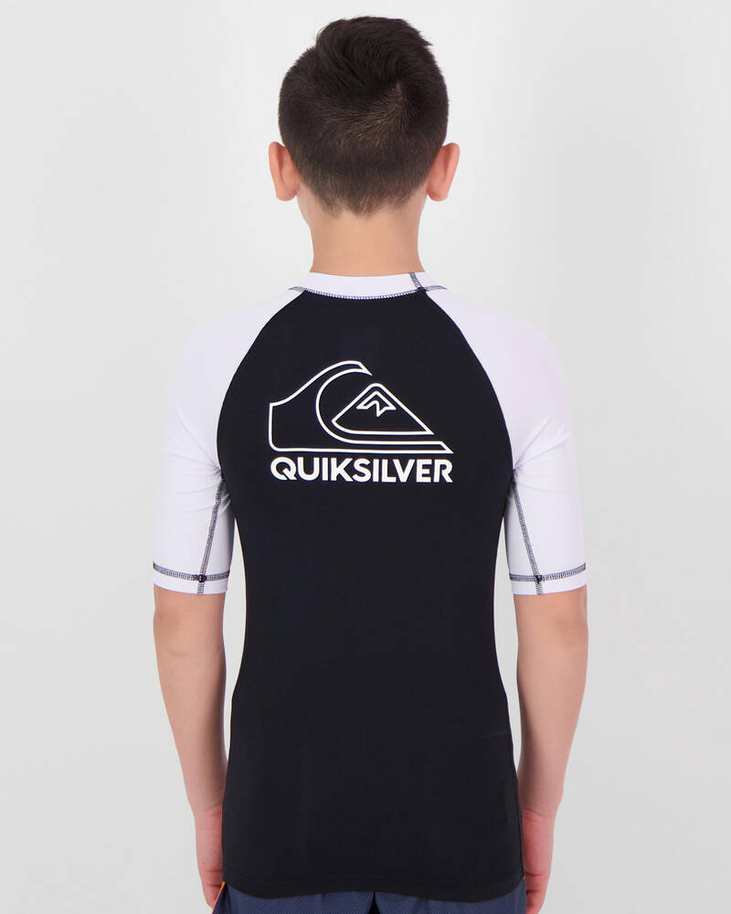 Quiksilver Boys' On Tour Short Sleeve Rash Vest for Mens