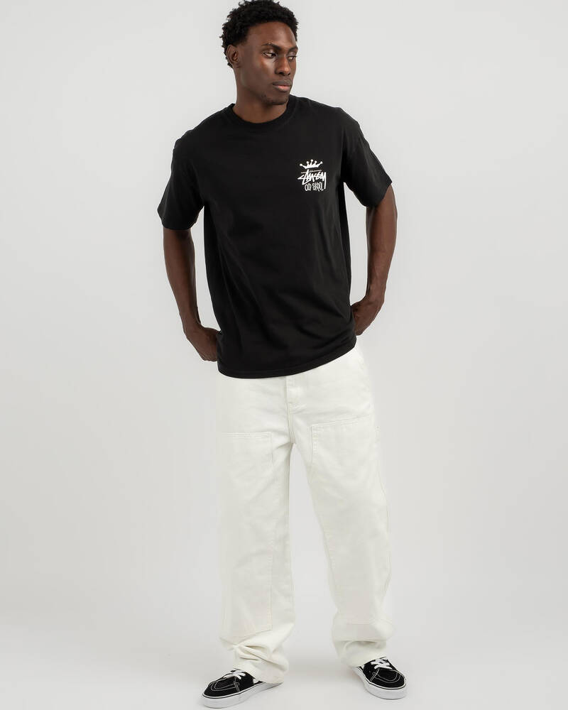 Stussy Old Skool 50/50 T-Shirt for Mens