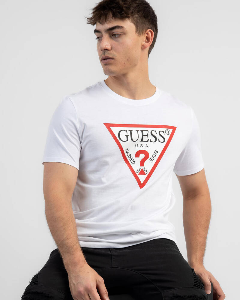 GUESS Jeans CN Original Logo T-Shirt for Mens