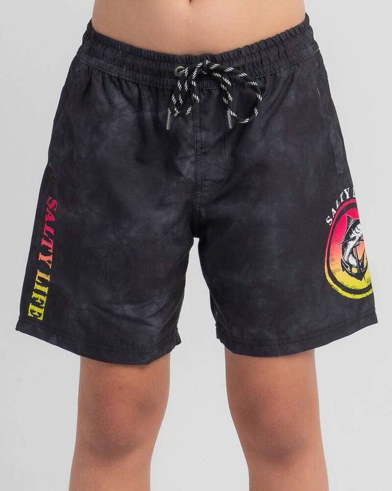 Salty Life Boys' Abstract Mully Shorts for Mens