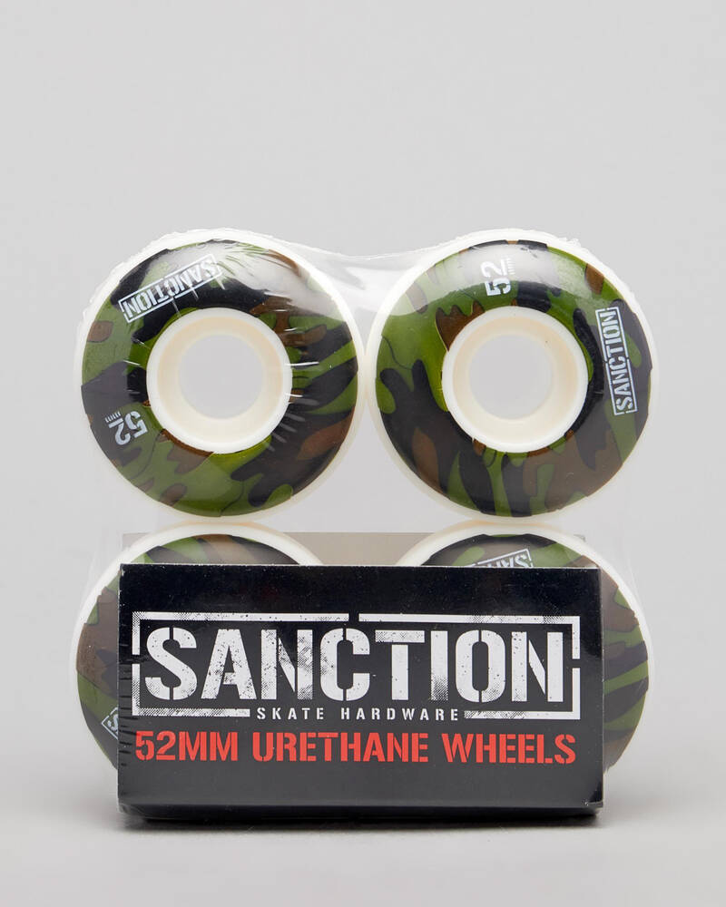 Sanction Combat 52mm Skateboard Wheel Pack for Unisex