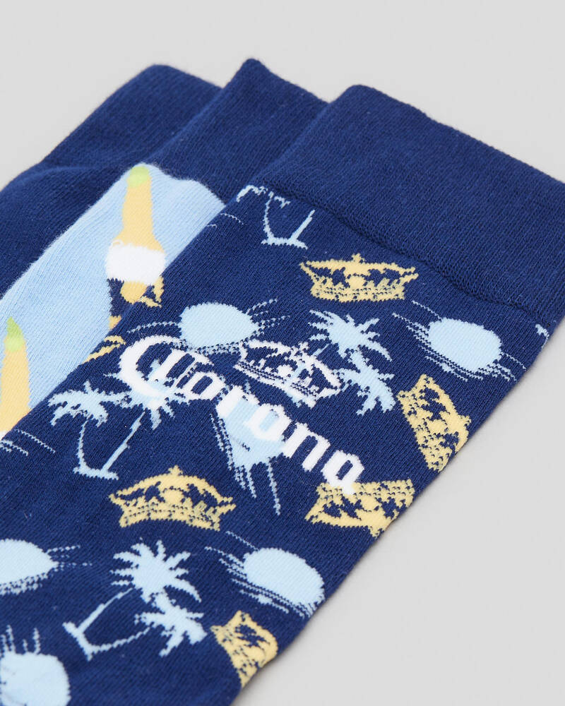 FOOT-IES Corona Socks Box Set 3 Pack for Mens