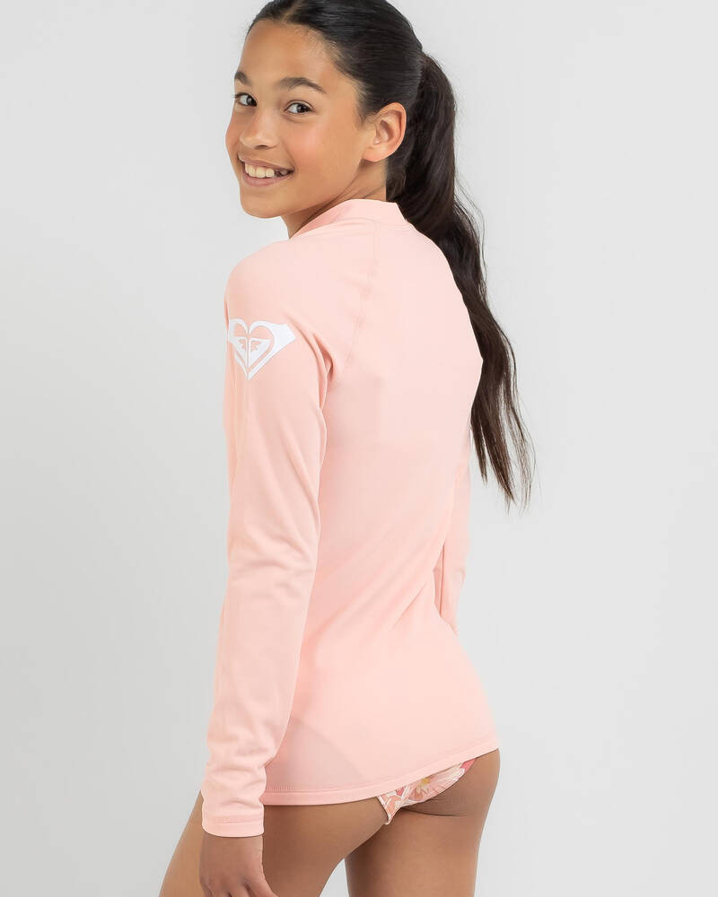 Roxy Girls' Heater Long Sleeve Rash Vest for Womens