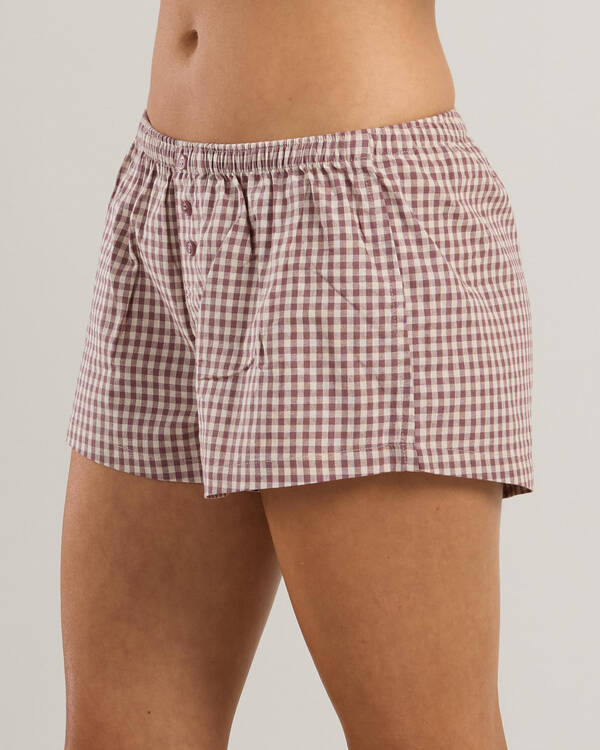 Malibu Lounge Rory Boxer Shorts for Womens