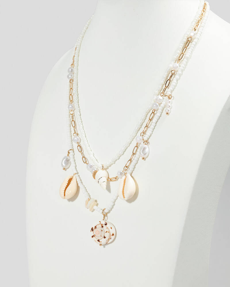 Karyn In LA Sea Shell Necklace Pack for Womens