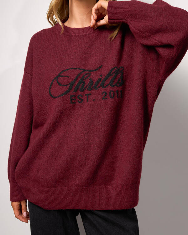 Thrills Bloodlines Knit Sweater for Womens