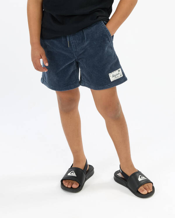 Toddlers' Cord Elastic Waist Shorts