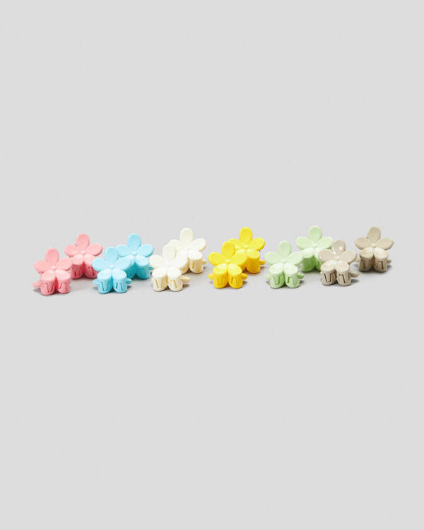 Mini Flower Hair Clip Pack