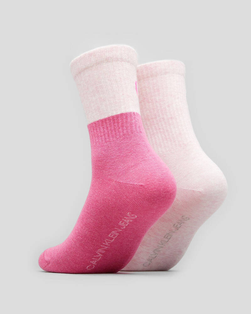 Calvin Klein Womens Casual Monogram Sock Pack for Womens
