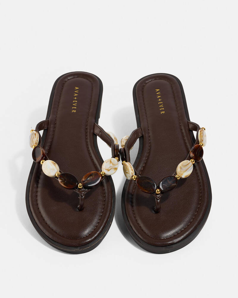 Ava And Ever Onyx Thong Sandals for Womens