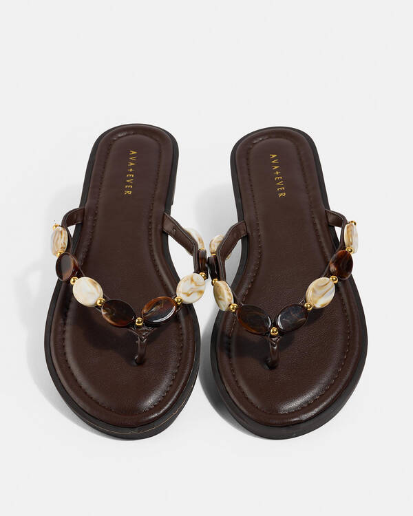 Ava And Ever Onyx Thong Sandals for Womens