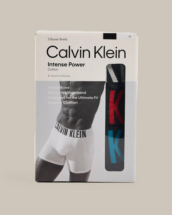 Calvin Klein Intense Power Cotton Stretch Boxer Brief 3 Pack for Mens