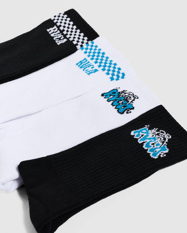 RVCA Seasonal Socks 4 Pack for Mens
