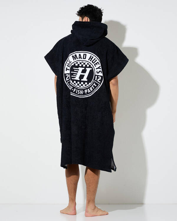 The Mad Hueys Checker Hueys Hooded Towel for Mens