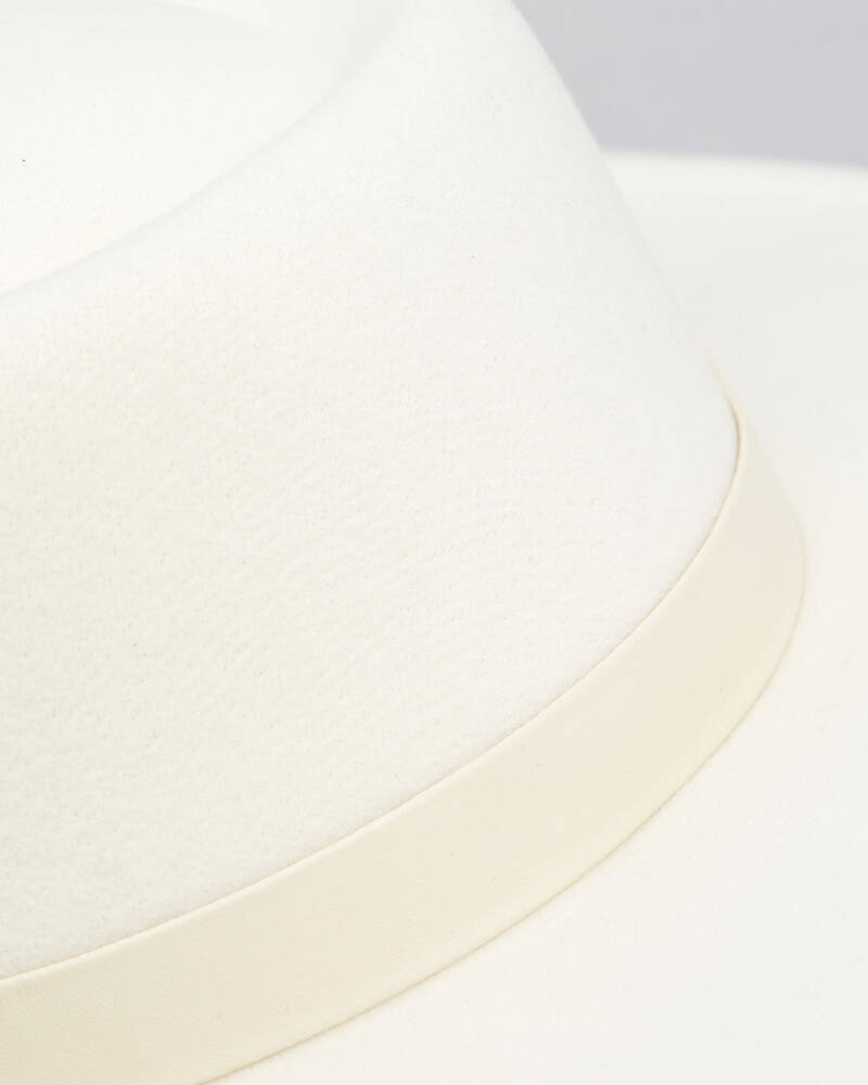 Mooloola Nina Felt Boater Hat for Womens