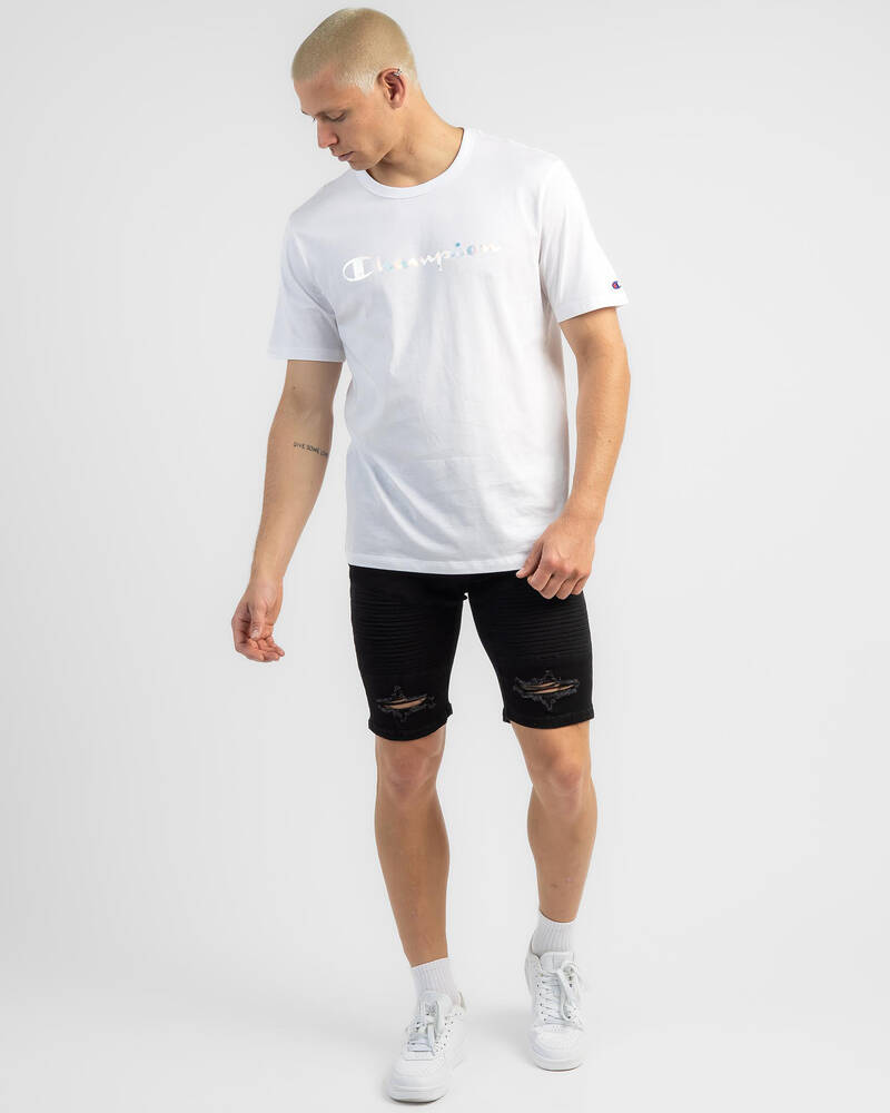 Champion Foil Script T-Shirt for Mens