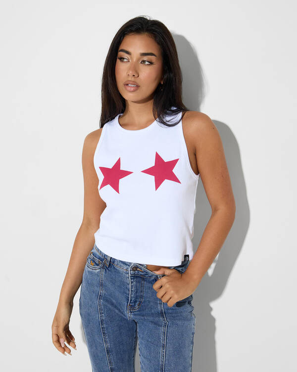 Ringers Western All Star Rib Tank for Womens