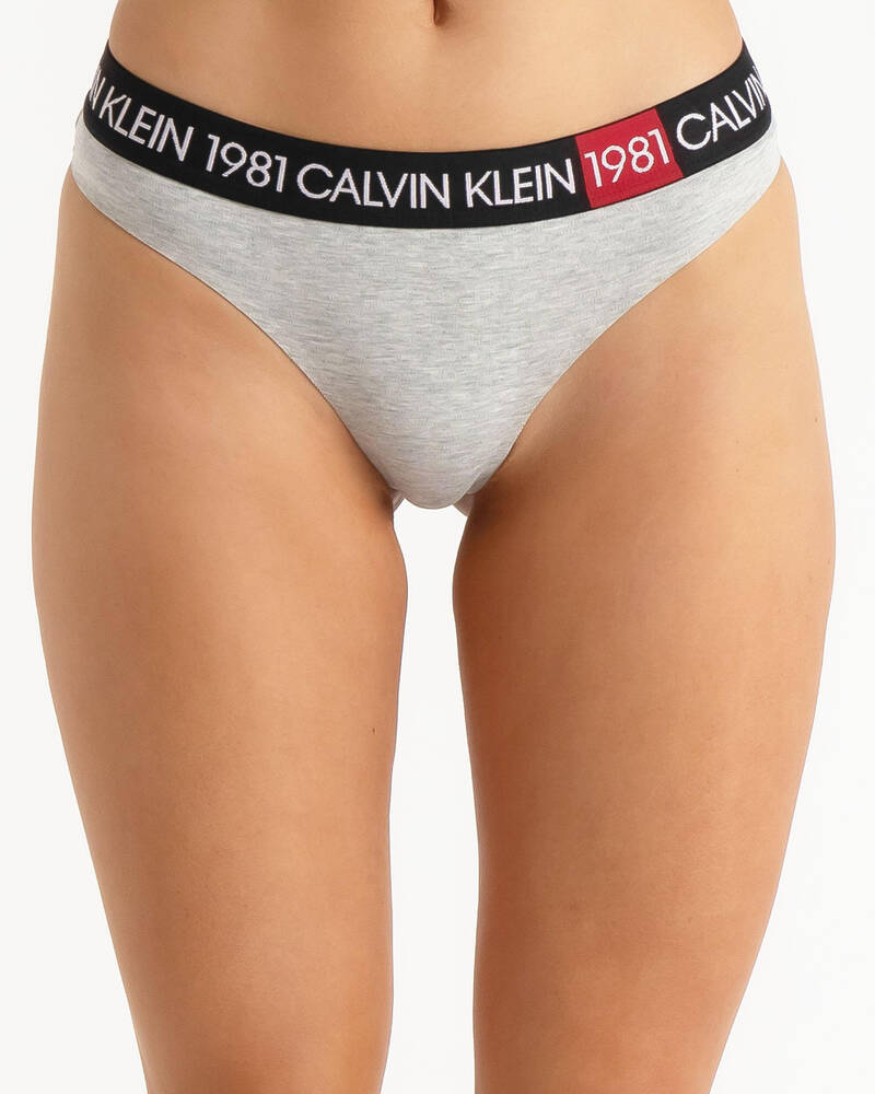 Calvin Klein Bold 1981 Cotton Thong for Womens