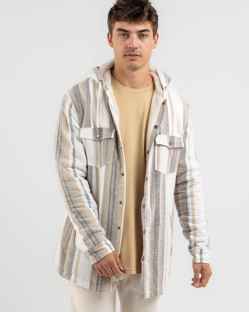 Skylark Lineage Long Sleeve Hooded Flannel Shirt for Mens