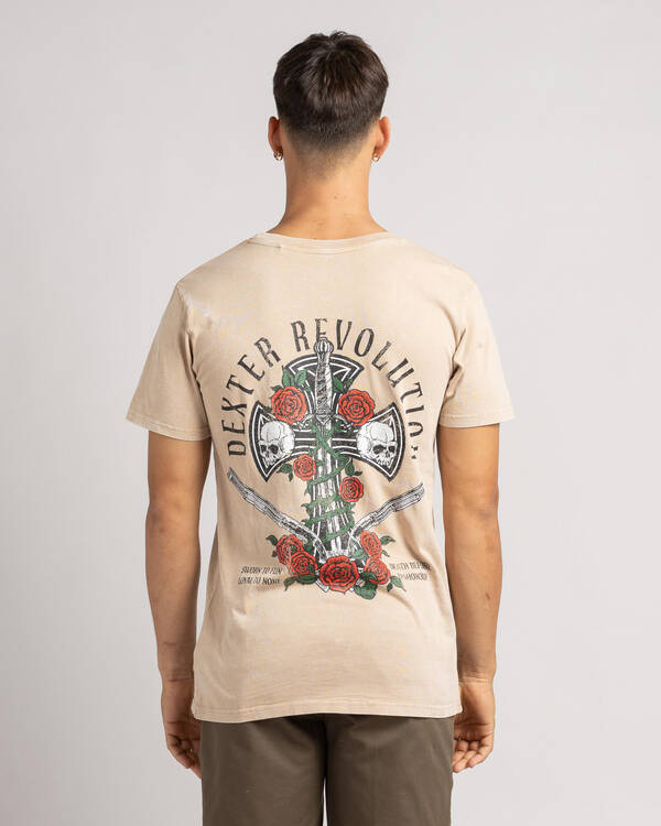 Dexter Wreathed Cross T-Shirt for Mens