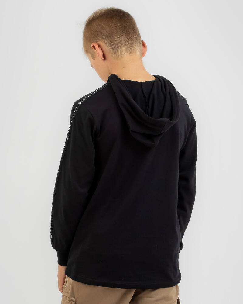 Lucid Boys' Plethora Hooded Long Sleeve T-Shirt for Mens